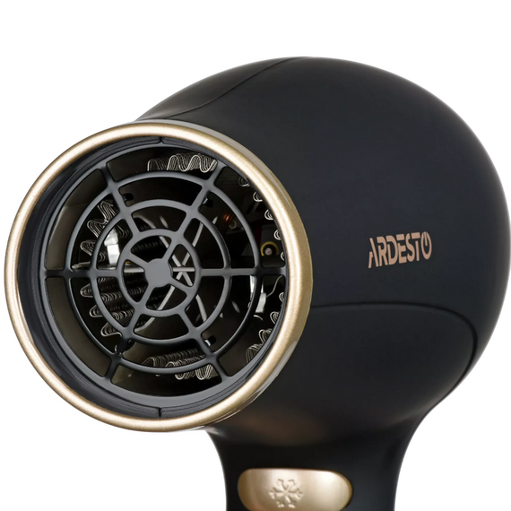 Uscător de păr Ardesto HD-522, 2200W, Negru | Auriu, 2 image