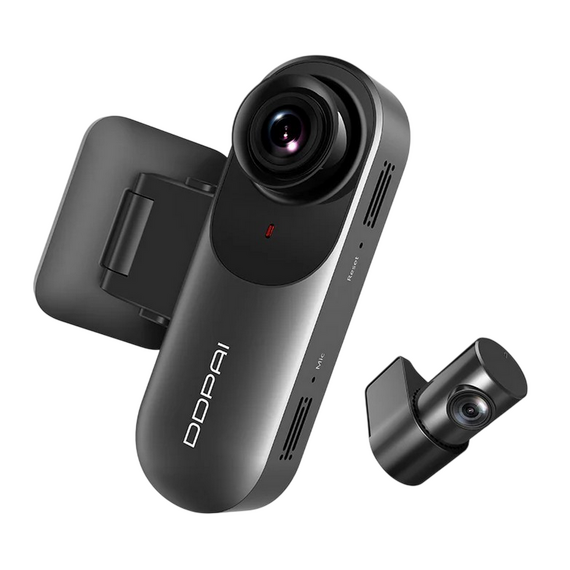 Set Dash Cam față și spate DDPAI N3 Pro GPS + Rear Cam RC1, Negru, 3 image