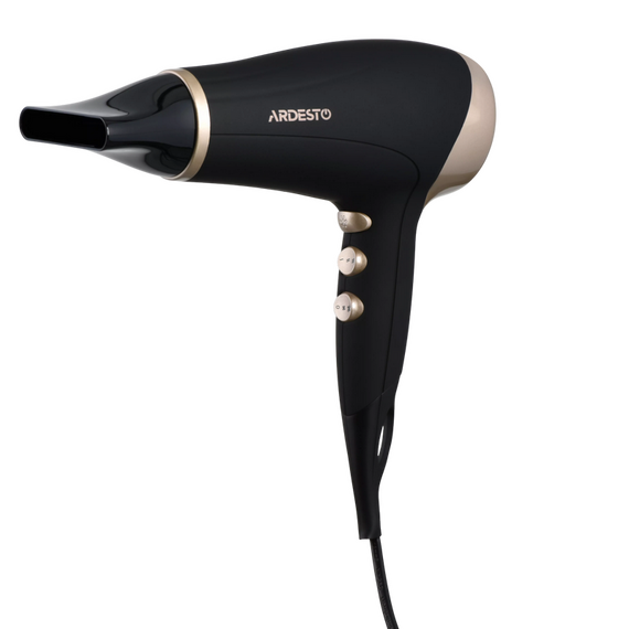 Uscător de păr Ardesto HD-522, 2200W, Negru | Auriu