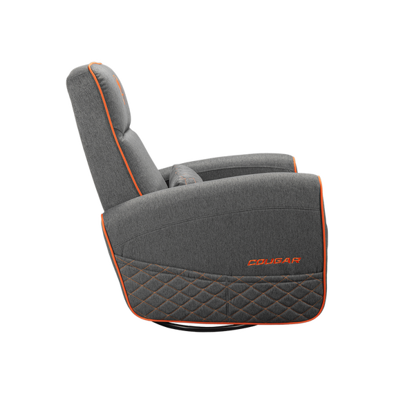 Scaun Gaming Cougar FIDOM, Imitație de in, Gri | Portocaliu, 3 image