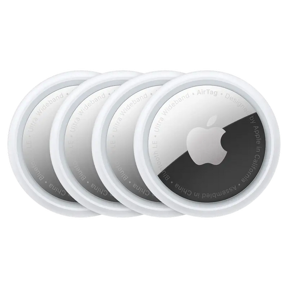 Tracker inteligent Apple AirTag (2nd gen), 4 buc, Alb