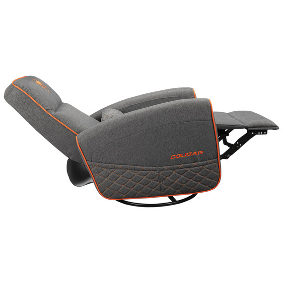 Scaun Gaming Cougar FIDOM, Imitație de in, Gri | Portocaliu, 2 image
