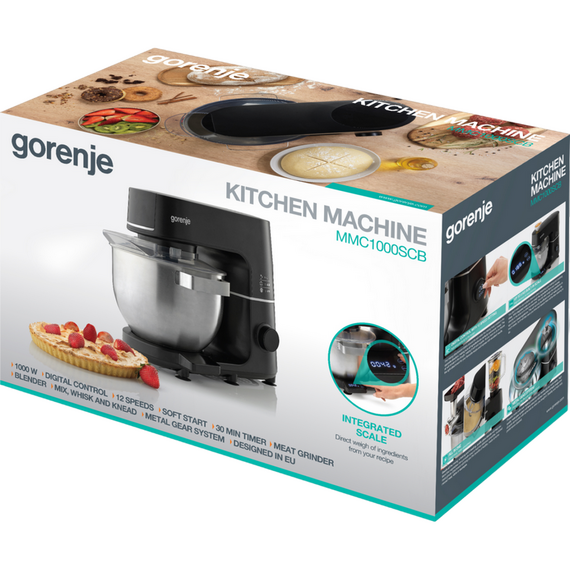 Robot de bucătărie Gorenje MMC1000SCB, Negru, 2 image