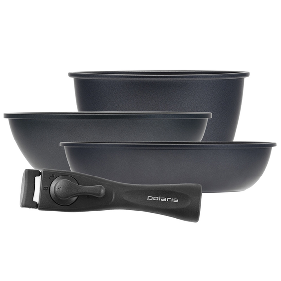 Set de vase Polaris EasyKeep-4DG, 1,7L, Negru