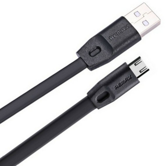 Cablu încărcare și sincronizare Remax RC-001m/2, USB Type-A/micro-USB, 2m, Negru, 2 image