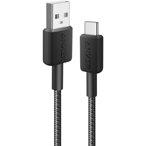Cablu de încărcare și date Anker A81H6G11, USB Type-A/USB Type-C, 1,8m, Negru, 2 image