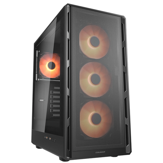 Carcasă PC Cougar Airface Pure PRO, Midi-Tower, Fără PSU, Negru