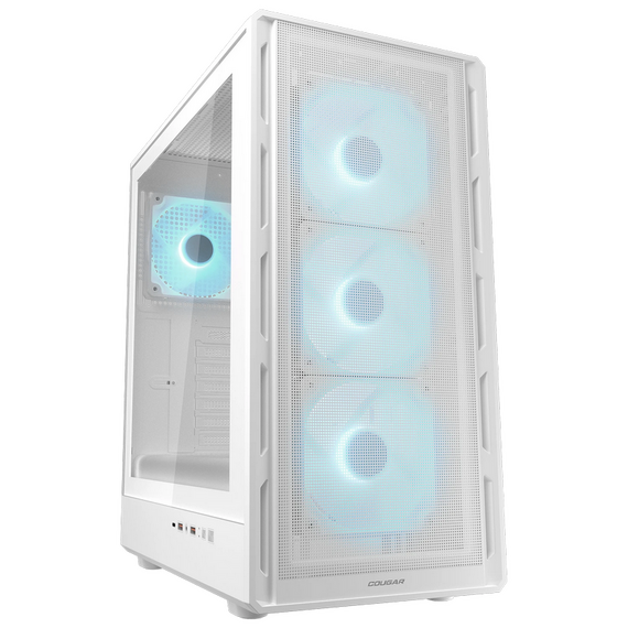 Carcasă PC Cougar Airface Pure PRO White, Midi-Tower, Fără PSU, Alb