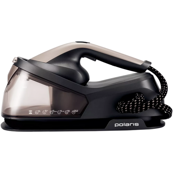 Fier de călcat cu generator de abur Polaris PSS2002K Pro, 2600W, Negru | Auriu