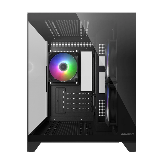Carcasă PC Cougar FV150 Mini RGB, Mini-Tower, Fără PSU, Negru, 3 image