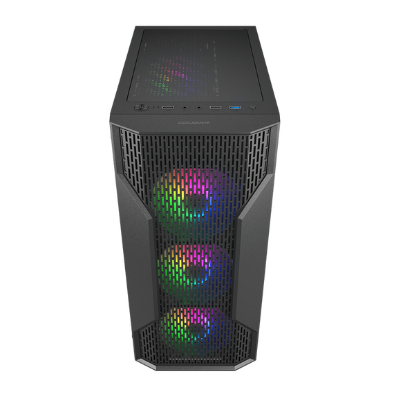 Carcasă PC Cougar MX 110 RGB, Midi-Tower, Fără PSU, Negru, 3 image