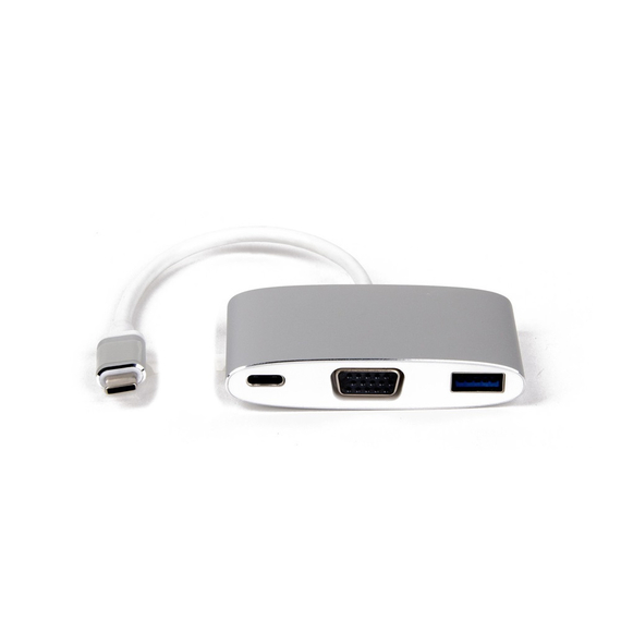 Adaptor multiport LMP USB-C(m) la VGA & USB3.0 & încărcare USB-C, 2 image