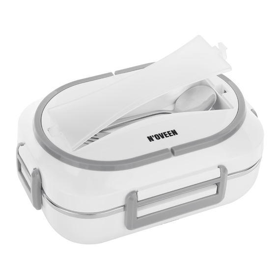 NOVEEN Lunch Box LB510 12/220-240 Volt, 24x18,5x11 cm, interior INOX, putere 55 W Gri Plus, 2 image