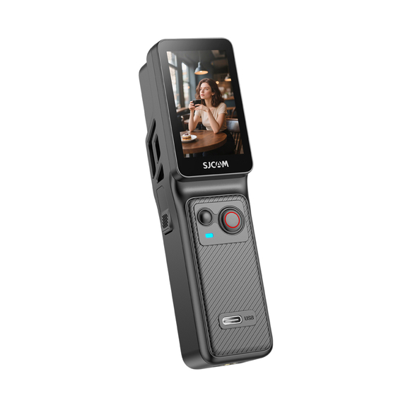 SJCAM Action Camera C400, Sixaxis Gyro Stabilizator, 30m cu carcasă impermeabilă, 4K30fps, Ecran: 229 "rotiți ecranul tactil + 13", negru, 2 image