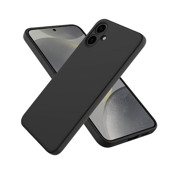 WOO Caz lichid silicon Samsung A06, negru