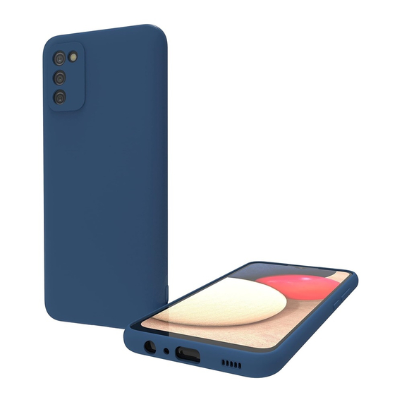 Husă pentru cască Liquid Silicone Samsung A02S, albastru, 2 image