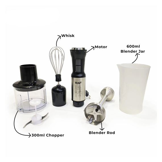 Raf Blender Set 4in 1 R.292, 600W, 2 image