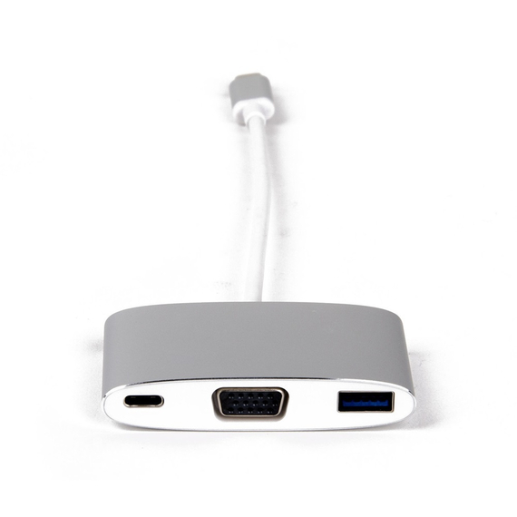 Adaptor multiport LMP USB-C(m) la VGA & USB3.0 & încărcare USB-C