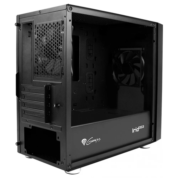 Genesis Case Irid 353 ARGB MATX Fereastră mini-turn, negru, 3 image