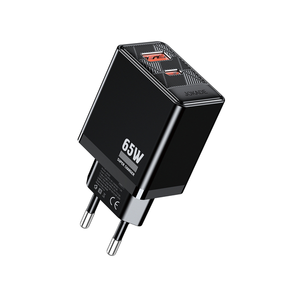 Încărcător de perete Jokade 1*USB-A+1*Type-C 5A, 65W JB089, negru