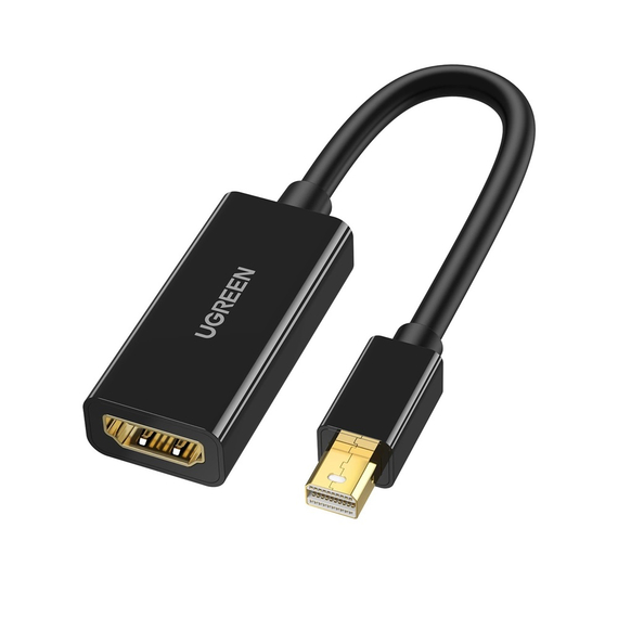 UGREEN Adaptor MiniDp la HDMI 4K*2K@60Hz 0.15M MD112, negru