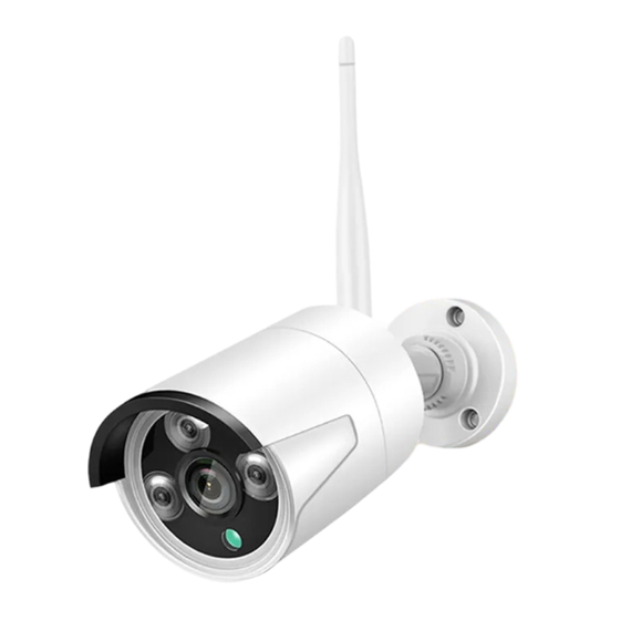 Sistem de camere CCTV 4CH WiFi NVR Kit wireless 2MP 1080P, alb