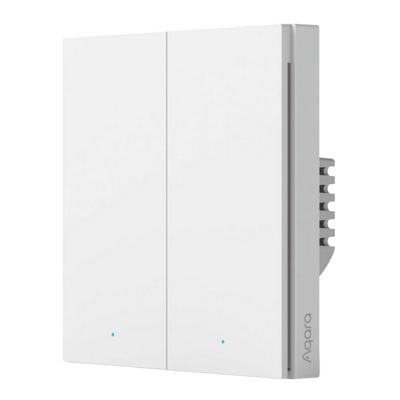 Comutator inteligent AQARA H1, Două chei сu neutru, Alb