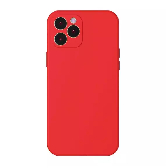 Caz Baseus Liquid Silicone Gel de protecție iPhone 12 Pro Max, roșu
