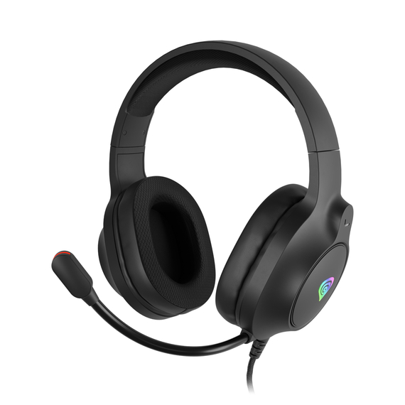 Genesis Headset Neon 213, Stereo, Microfon, Iluminare RGB, Negru