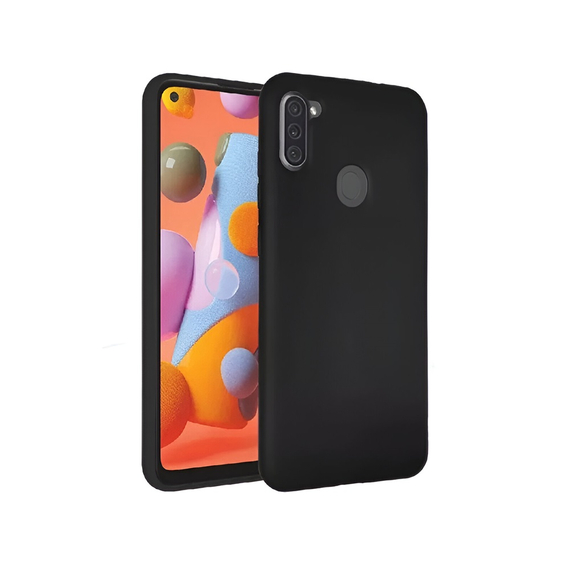 Husă pentru cască Liquid Silicone Samsung A11, negru