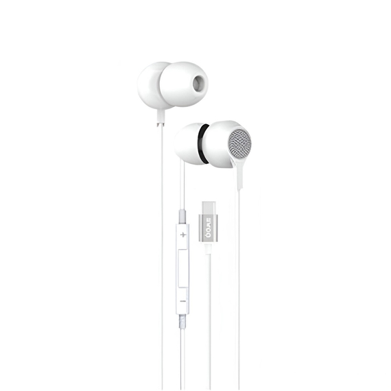 BWOO Căști tip C cu microfon HF157, alb