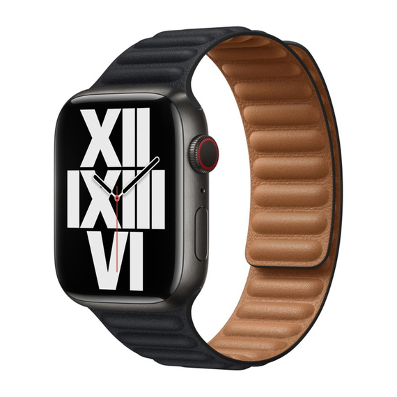 Curea Apple Watch din piele 38/40/41mm M/L negru