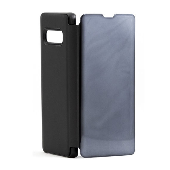 Cască caz oglindă Flip Samsung S10 Plus, negru