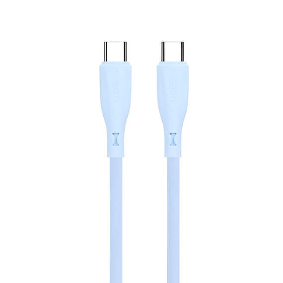 Yesido Cablu silicon lichid Seria Type-C la Type-C 60W 1m, albastru