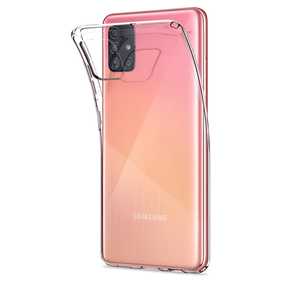 Carcasă cască TPU moale Samsung A71, transparentă, 2 image