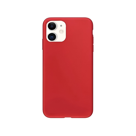 Husă pentru cască Liquid Silicone iPhone 11, roșu, 3 image