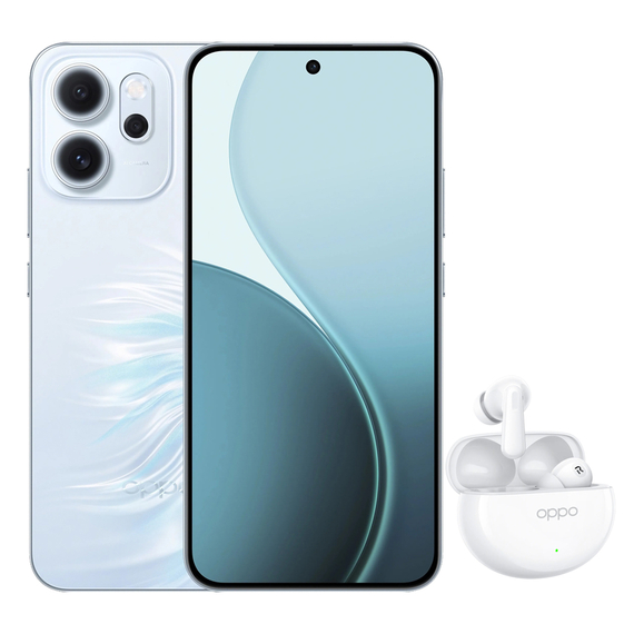 OPPO Reno 14FS 5G 12/512GB Opal Blue + căști Oppo TWS Enco Air 4