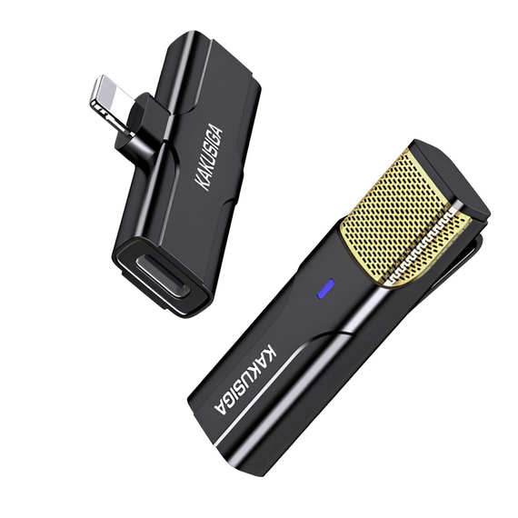 Sistem de microfon fără fir Ksiga KSC-1106 Lightning, negru, 2 image