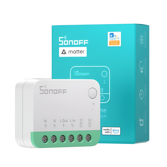Comutator inteligent Sonoff Matter Over Wi-Fi MINIR4M Extreme (neutru necesar), 2 image