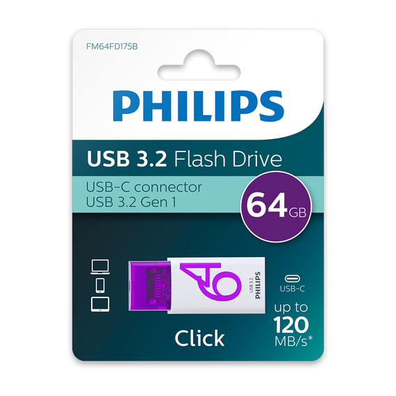 PHILIPS USB Drive 3.2 + Port Type-C, 64 GB, 2 image
