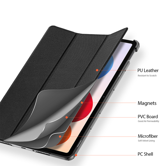 DUX DUCIS Cazul tabletei Xiaomi Redmi Pad 2 Pro 12.1 / Redmi Pad Pro / Poco Pad DOMO, negru, 2 image