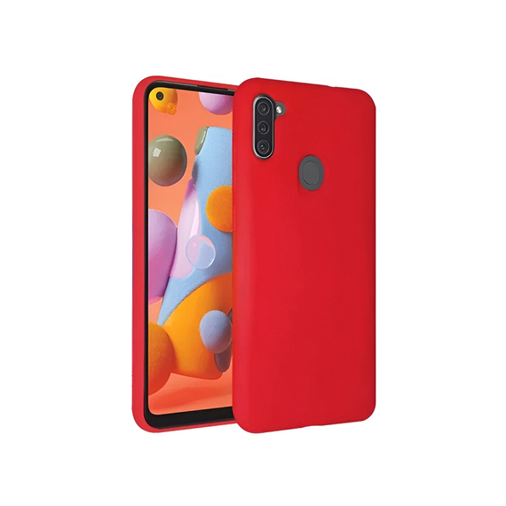 Husă pentru cască Liquid Silicone Samsung A11, roșu