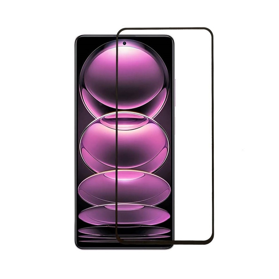 Helmet Diamond Glass 5D Redmi Note 12 Pro 4G, negru