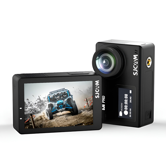 SJCAM Camera de acțiune SJ8 PRO, stabilizator giroscopic Sixaxis, carcasă impermeabilă, 4K60fps, baterie: 1200mAh, WiFi: 5GHz, 2.4GHz, negru, 2 image