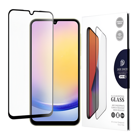 DUX DUCIS Sticlă temperată 9D Samsung A25, negru