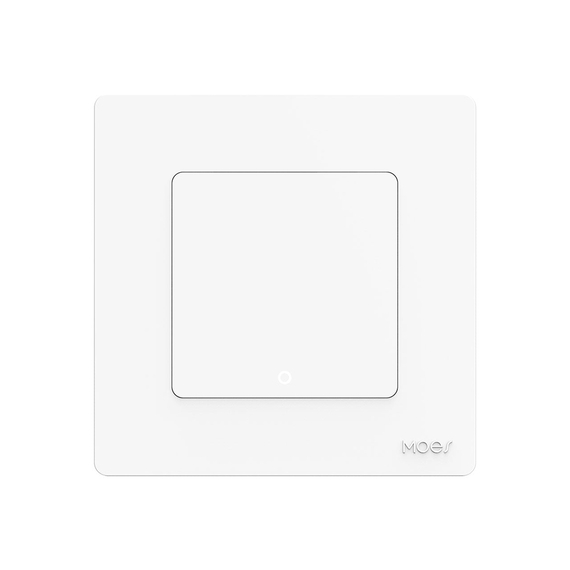 Moes Zigbee Star Ring Smart Push Button Switch 1 Gang (neutru opțional), alb