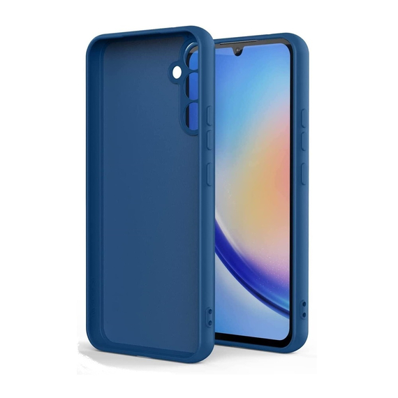 Husă pentru cască Liquid Silicone Samsung A24, albastru, 2 image
