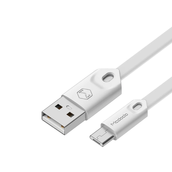 Cablu Mcdodo Gorgeous Series USB-A la Micro 1m, alb