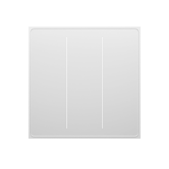 Moes Zigbee Star Feather Smart Push Button Switch 3 Gang (fir neutru), alb