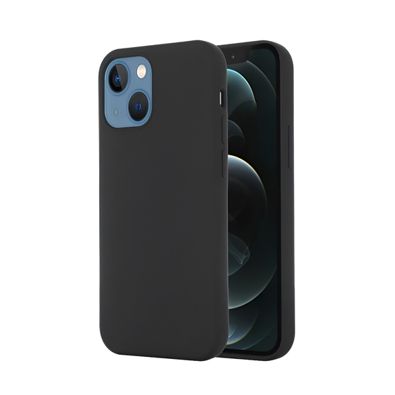 WOO Caz lichid silicon iPhone 13, negru
